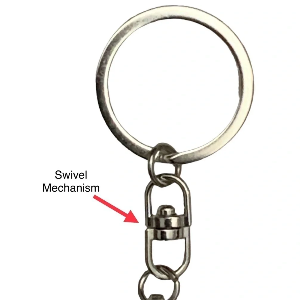 3 Nail Cross Keychain Religious Christian Key Ring Accessory Silver Unisex Gift